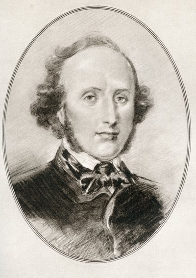Jakob Ludwig Felix Mendelssohn Bartholdy, a Nagy zeneszerzők élő életrajzaiból alkotó: Gordon Ross