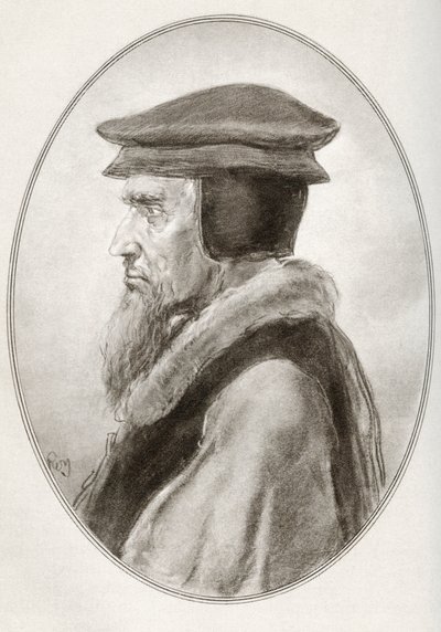 John Calvin, született Jehan Cauvin, a Living Biographies of Religious Leaders címmel alkotó: Gordon Ross