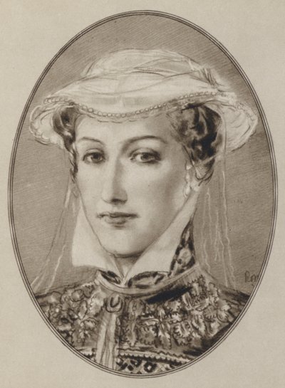 Mária skót királynő (litho) alkotó: Gordon Ross
