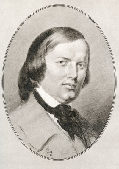 Robert Schumann, a Nagy zeneszerzők élő életrajzaiból. alkotó: Gordon Ross