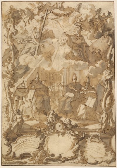Szakdolgozat tervezése az egyház doktoraival alkotó: Gottfried Eichler the Younger