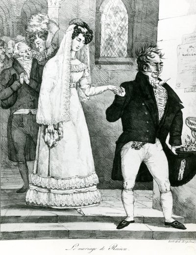Az érdekházasság, 1822 alkotó: Gottfried or Godefroy Engelmann