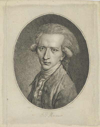 August Gottlieb Meissner portréja 1753-1807 , c. 1800. alkotó: Gottlieb Friedrich Riedel