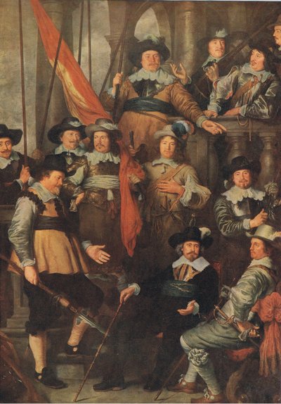 Az amszterdami polgárőrség társasága 1645, Bibbys Annual, 1916-17 alkotó: Govaert Flinck