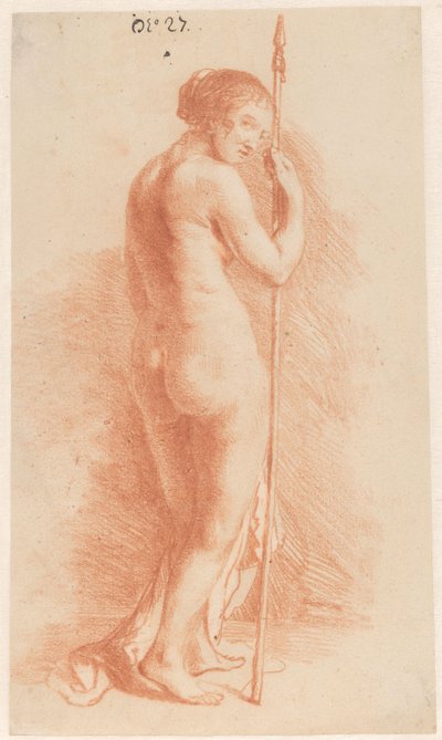Álló nő lándzsával alkotó: Govert Flinck (attributed to)