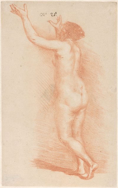 Álló nő felemelt karokkal alkotó: Govert Flinck (attributed to)