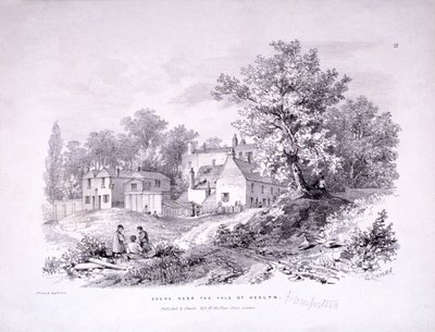 Hampstead Heath, Hampstead, London, 1840 alkotó: Graf and Soret