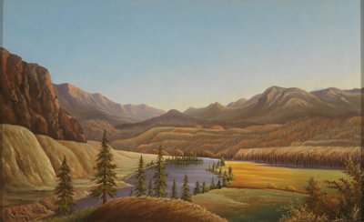 Kilátás az Okanagan-tóra, Brit Kolumbia alkotó: Grafton Tyler Brown