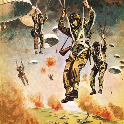 A brit 1. légideszant-hadosztály szeptember 17-én Arnhemnél alkotó: Graham Coton
