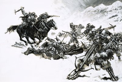 Giovanni de Medici egy gyilkosokból álló sereget vezetett, amelyet a Fekete Bandák néven ismertek. alkotó: Graham Coton
