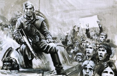 Azonosítatlan katona a tankon alkotó: Graham Coton