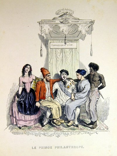 "A jótékonykodó herceg" alkotó: Grandville