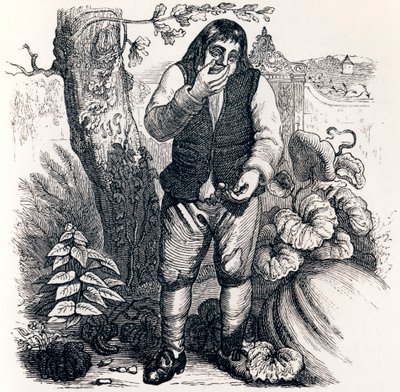 A makk és a sütőtök (Le gland et la citrouille) - La Fontaine meséi alkotó: Grandville