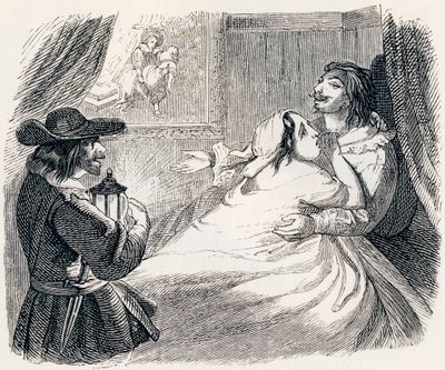 A férj, a feleség és a tolvaj - La Fontaine meséi alkotó: Grandville