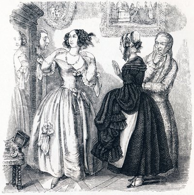 a fiatal özvegy – La Fontaine meséi alkotó: Grandville