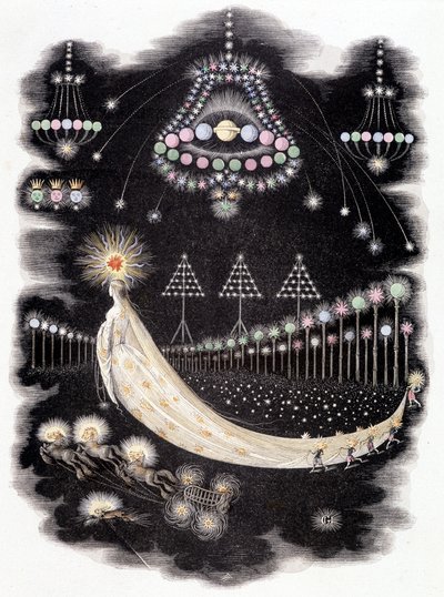 Egy üstökös peregrinációi – Grandville metszete, 19. század vége alkotó: Grandville