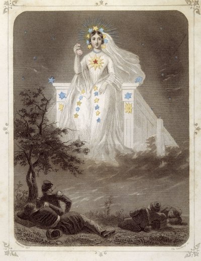 Csillagok: Nő, aki a „” La belle étoile”-t képviseli – Grandville alkotó: Grandville