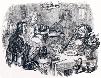 A nevető és a halak (Le rieur et les poissons) - La Fontaine meséi alkotó: Grandville
