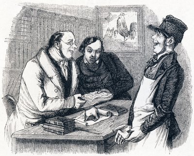 A pecsenyesütő és a gyöngy (Le coq et la perle) – La Fontaine meséi alkotó: Grandville