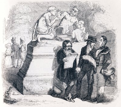 A szatír és a járókelő - La Fontaine meséi alkotó: Grandville