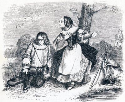 Tircis és Amarante – La Fontaine meséi alkotó: Grandville
