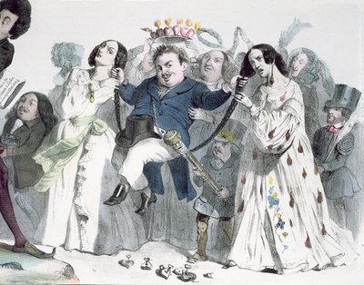 Honore de Balzac karikatúrája (1799-1850) alkotó: Granville