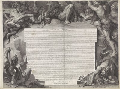 XIV. Lajos francia király allegorikus lovas portréja alkotó: Gérard Edelinck