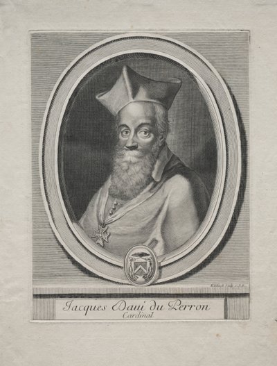 Jaques Davey Duperron bíboros. alkotó: Gérard Edelinck