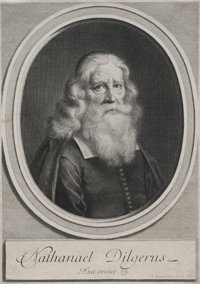 Nathanael Dilgerus, Danzig minisztere, 1683. alkotó: Gérard Edelinck