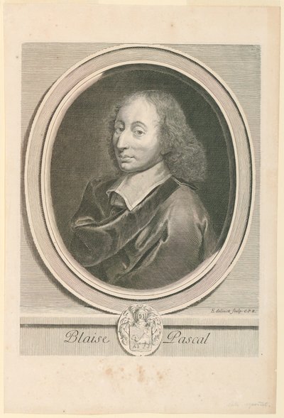 Blaise Pascal (1623-1662) portréja alkotó: Gérard Edelinck