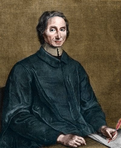 Nicolas Malebranche (1638-1715) francia filozófus portréja. alkotó: Gérard Edelinck