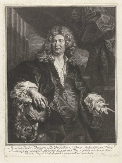 Martin Desjardins portréja Martinus Vanden Baugart (cím a tárgyon) alkotó: Gérard Edelinck