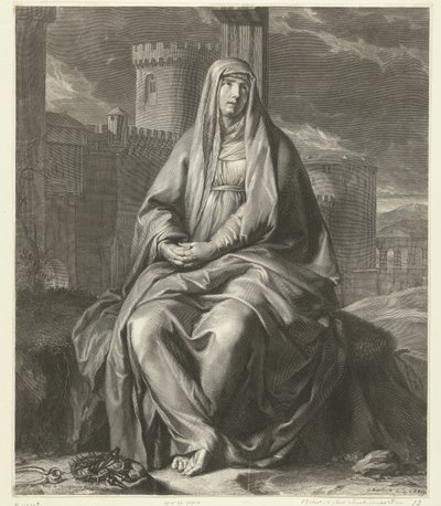 Gyászoló Mária Mater Dolorosa alkotó: Gérard Edelinck
