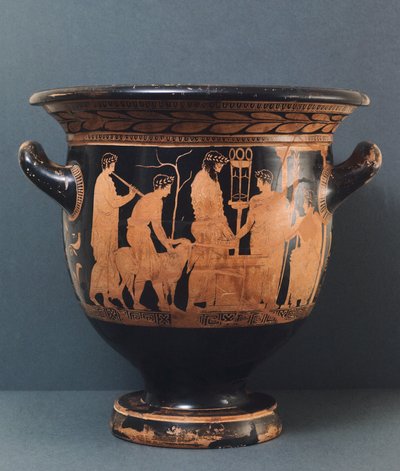 Padlásváza Kleophon festőtől, ie 5. század (vörös kerámia) alkotó: Greek