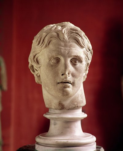 Nagy Sándor feje, Pergamonban (márvány) alkotó: Greek