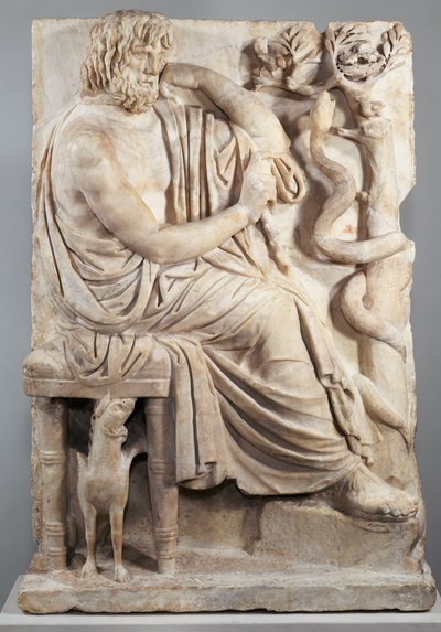 Relief ülő férfival (Lansdowne Homérosz), Kr.e. 75 körül (márvány) alkotó: Greek