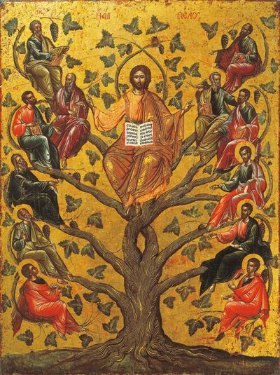 Krisztus, az igaz szőlő ikon alkotó: Greek School