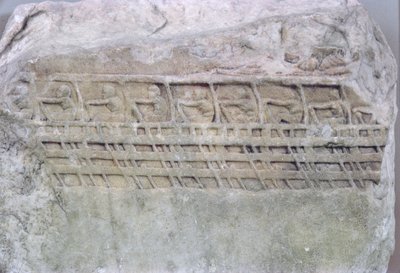 Egy Trireme domborműve alkotó: Greek School