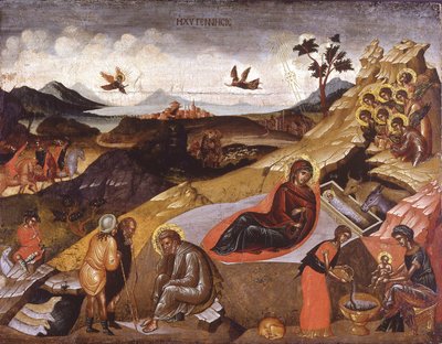 Krisztus születése alkotó: Greek icon