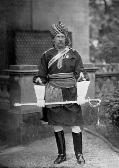 GLR Richardson alezredes, a 18. Bengal Lancers parancsnoka, 1896. alkotó: Gregory and Co