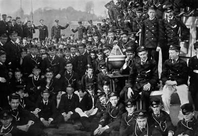Tengerészeti kadétok a HMS Britannia fedélzetén, Dartmouth, Devon, 1895 1896 alkotó: Gregory and Co