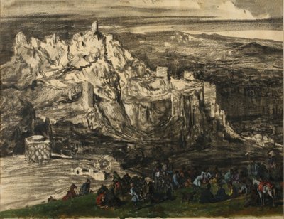 Tiflis látképe, 1840-es évek alkotó: Grigori Grigorevich Gagarin