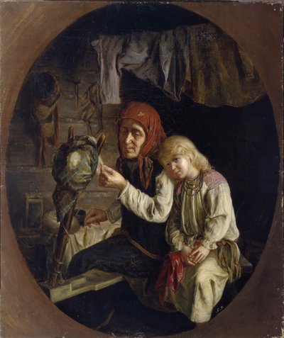 Fonólecke, 1859 alkotó: Grigori Grigoryevich Myasoedov