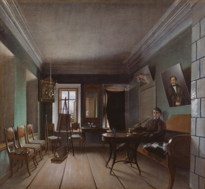 Bykovs-ház belseje, 1850-es évek alkotó: Grigory Vasilievich Yurov