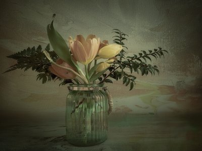 Régi stílusú tulipánok vázában alkotó: Gu and Hongchao