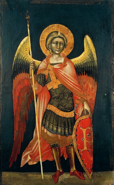 Angel by Guariento (aktív 1338-1367 vagy 1370), tempera a panelen, 1354 körül alkotó: Guariento di Arpo