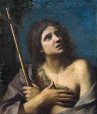 Keresztelő Szent János (olaj, vászon) alkotó: Guercino (1591-1666)