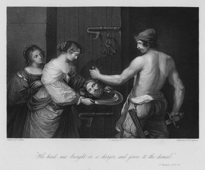 Keresztelő János halála, Szent Máté XIV alkotó: Guercino
