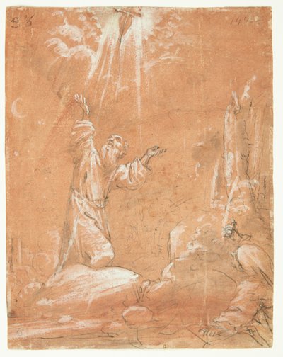 Assisi Szent Ferenc stigmatizálása alkotó: Guercino