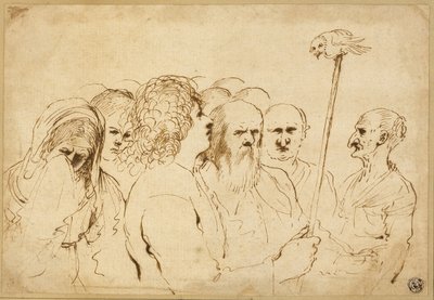 Alakcsoport, bagoly a rúdon alkotó: Guercino